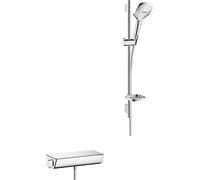 Hansgrohe Combiné de douche Raindance Select E 120 / Douche thermique apparente Ecostat Sel.U 650mm Chrome