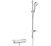 Hansgrohe Combiné de douche Raindance Select E 120 / douche thermique apparente Ecostat Sel.U 900mm chrome