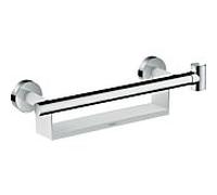 hansgrohe Comfort Select 26328400 blanc / chrome, avec étagère et support de douche