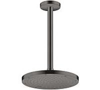 hansgrohe connecteur de plafond Axor 26433340 300mm, rond, chrome noir brossé