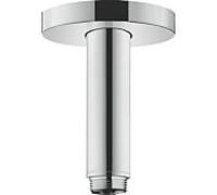 hansgrohe connexion au plafond S 100mm 27393000 chromé , 100 mm, rosace ronde, DN 15, G 1/2 "