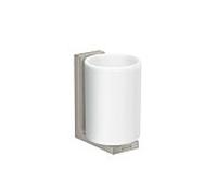 hansgrohe Coupe-dent Axor 42604800 verre, montage mural, optique en acier inoxydable