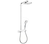 Hansgrohe Ensemble support mural et douchette Croma 100 - 1 jet, flexible 125 cm, chromé 27574000