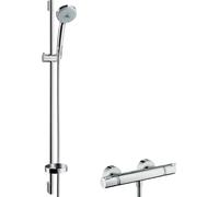 hansgrohe Croma 100 Multi Combinaison de douche Unica´C Barre de douche 0,90 m, chrome, 1 pièce.