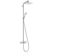 Hansgrohe Croma - Colonne de douche Showerpipe avec mitigeur thermostatique de baignoire, 1jet, chrome 27687000