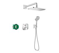 hansgrohe Croma E Pack encastré avec mitigeur thermostatique Ecostat E, chromé, 27953000