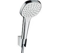 hansgrohe Croma Select e 1jet set de bain 26424400 blanc chromé , tuyau de 125 cm Isiflex