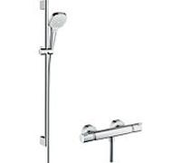 hansgrohe Croma Select E Combi set de douche 27082400 blanc- chromé , set de douche 90 cm