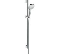 hansgrohe Croma Select E Set de pulvérisation multi 26591400 EcoSmart, blanc chromé , canne 90 cm Unica Croma