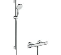 hansgrohe Croma Select E Combi set de douche 27082400 blanc- chromé , set de douche 90 cm
