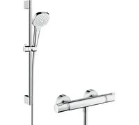 hansgrohe Croma Select E Combi set de douche 27081400 blanc- chromé , set de douche 65 cm