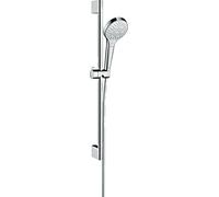 hansgrohe Croma Select S Brauseset 110 Multi EcoSmart mit Brausestange 65 cm, Weiß/Chrom