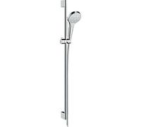hansgrohe Croma Select S Brauseset 110 Multi EcoSmart mit Brausestange 90 cm, Weiß/Chrom