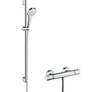 hansgrohe Croma Select S Combi set de douche 27014400 blanc- chromé , set de douche 90 cm