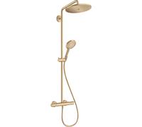 Hansgrohe Croma Select S ensemble de douche pluie apparent - douche de tête Ø 28 cm - barre de douche 103.8 cm - brons geborsteld 26890140