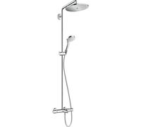 Hansgrohe Croma Select S ensemble de douche pluie apparent - douche de tête Ø 28 cm - barre de douche 140 cm - chrome 26792000