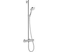Hansgrohe Mitigeur thermostatique de douche en applique Croma Select S 27247400 Blanc/Chrome