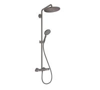 Hansgrohe Croma Select S - Set de douche Showerpipe 280 avec thermostat, chrome noir brossé 26890340