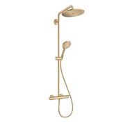 Hansgrohe Croma Select S - Set de douche Showerpipe 280 avec thermostat, EcoSmart, bronze brossé 26891140