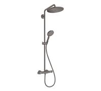 Hansgrohe Croma Select S - Set de douche Showerpipe 280 avec thermostat, EcoSmart, chrome noir brossé 26891340