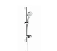 Hansgrohe Croma Select S - Set de douche Vario 0,65m avec porte-savon Casetta, blanc/chrome 26566400