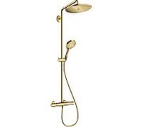 Hansgrohe Colonne Croma Select S 280 1jet – Thermostat & douche Raindance 120 3jet – Or poli