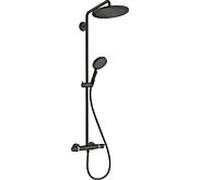 hansgrohe Croma Select S Showerpipe 26891670 avec thermostat et douchette, noir mat