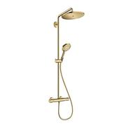 Hansgrohe Colonne Croma Select S 280 1jet – Thermostat & douche Raindance 120 3jet – Or poli