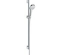 hansgrohe Croma Select S Vario ensemble douche 26573400 EcoSmart, blanc-chrome, 90 cm rail de douche