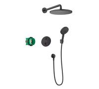 Hansgrohe Croma - Set de douche 280, avec thermostat Ecostat encastré, noir mat 27961670