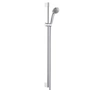 Hansgrohe Crometta 85 - Set de douche 1 jet/barre murale Unica’Crometta 0,90 m, chrome 27729000