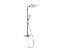 Hansgrohe Crometta - Set de douche E 240 Showerpipe avec thermostat, EcoSmart 9 l/min, chrome 27281000