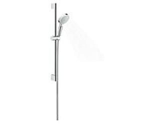 hansgrohe Crometta Vario ensemble de douche 27812400 blanc / chromé , tige de 65 cm, Ecostat 1001 CL