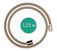 hansgrohe Designflex flexible de douche textile, longueur 1250mm, 28220140, Couleur: Bronze brossé