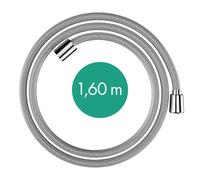 hansgrohe Designflex flexible de douche textile, longueur 1600mm, 28260000, Couleur: chrome