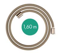 hansgrohe Designflex flexible de douche textile, longueur 1600mm, 28260140, Couleur: Bronze brossé