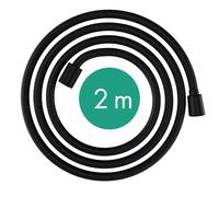 hansgrohe Designflex flexible de douche textile, longueur 2000mm, 28230670, Couleur: noir mat
