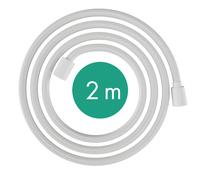 hansgrohe Designflex flexible de douche textile, longueur 2000mm, 28230700, Couleur: Blanc mat