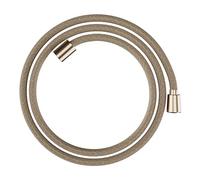 hansgrohe Designflex - Flexible de douche textile universel 1,60 m, tuyau de douche avec protection anti-pliure et écrou tournant anti-torsion, avec joints d'étanchéité, Bronze brossé
