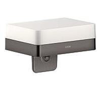 Hansgrohe AXOR Distributeur de savon liquide Softsquare 42819340 verre chrome noir brossé