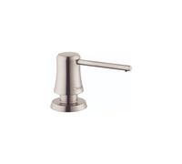 hansgrohe Distributeur de Savon de 7,6 cm pour évier de Salle de Bain et Cuisine - en Acier Inoxydable Optique - 04796800