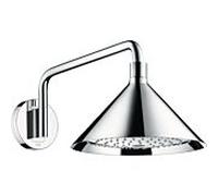 hansgrohe Douche de hansgrohe Axor 240 2jet 26021000, bras de douche avec raccordement mural, conçu par Front