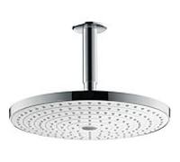 hansgrohe douche de Raindance Select 27337400 S 300 2jet, blanc / chromé , avec raccord de plafond