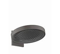 Hansgrohe Douche de tête Rainfinity avec bras 36x36 cm ronde - 1 jet - Chrome noir brossé 26230340