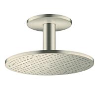 hansgrohe Douche de tête Axor 35304820 avec raccordement au plafond, nickel brossé