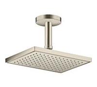 hansgrohe Douche de tête Axor 35387820 montage au plafond ou au mur, 245x185mm, 1jet, nickel brossé