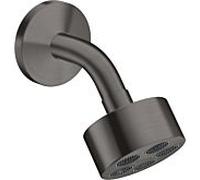 hansgrohe douche de tête Axor One 48490340 avec bras de douche, chrome noir brossé