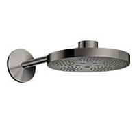 hansgrohe douche de tête Axor One 48492330 avec bras de douche, 2jet, chrome noir poli