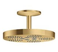 Axor One douche à effet de pluie avec bras 28.2x28.2 cm ronde doré 48493250