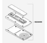 hansgrohe Douche de tête pour panneau de douche Raindance Lift 180 2 jets, 92246400,